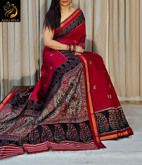 Vasthrlay Printed Traditional Lightweight Breathable