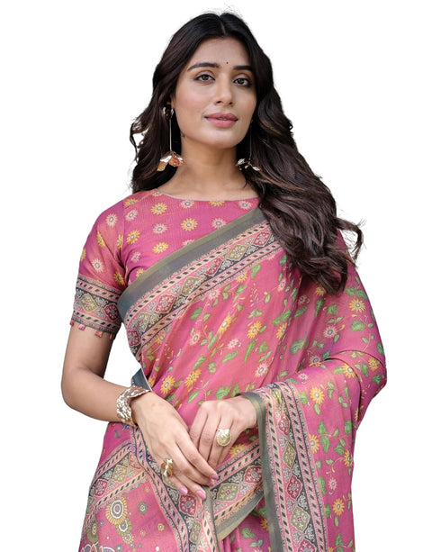 Vasthrlay Handloom Traditional Paisley Saree