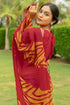 Vasthrlay Fashion Georgette Geometric Green Ethnic Wear