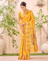 Vasthrlay Weaving Paithani Yellow | Gold Saree With Unstitched Blouse Piece