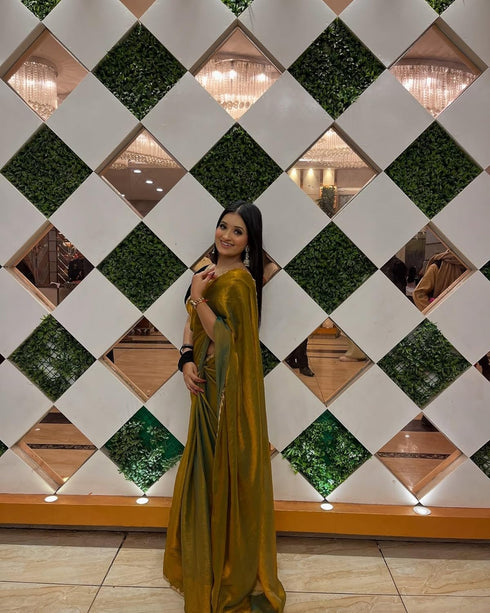 VasthrlayBoarder Unstitched Chhaavak Mustard Free Ethnic Wear