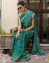 Vasthrlay Georgette Bandhani Unstitched Maroon Saree