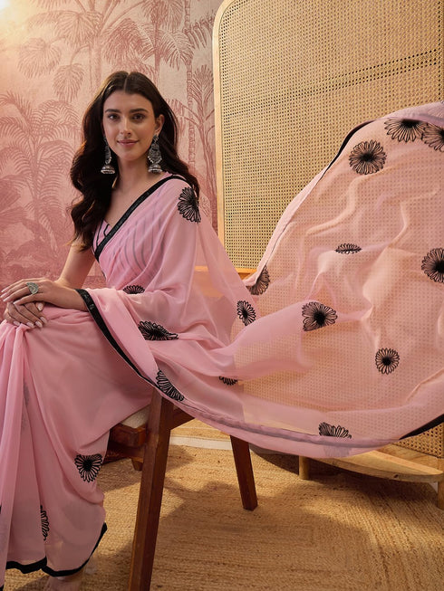 Vasthrlay Georgette Embroidery Unstitched Vh Ethnic Wear