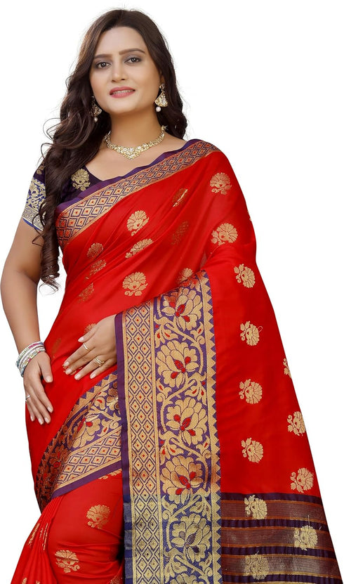 Vasthrlay Banarasi Multicolor Ethnic Wear