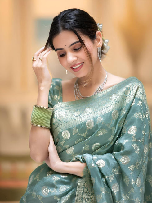 Vasthrlay Kanjivaram Banarasi Wedding Sari Az Ys Shayani Saree