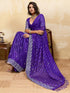 Vasthrlay Chiffon Striped Unstitched Sum Ethnic Wear