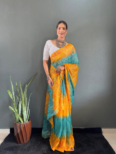 Vasthrlay Chiffon Rimzim Designer Chikankari