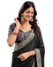 Vasthrlay Embroidery Traditional Unstitched Violet Saree