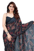 Vasthrlay Fashion Chiffon Turquoise Ethnic Wear