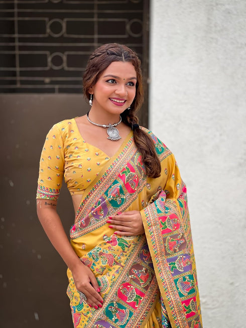 Vasthrlay Kanjivaram Unstitched Blouse Ethnic Wear