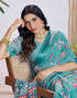 Vasthrlay Georgette Printed Unstitched Multicolor Saree