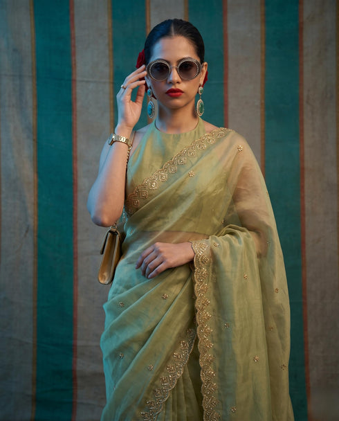 Vasthrlay Organza Designer Saree
