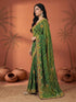 Vasthrlay Georgette Embroidery Unstitched Red Saree