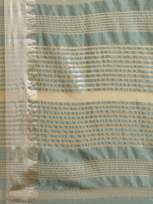 Vasthrlay Kasavu White Saree