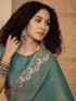 Vasthrlay Georgette Embroidery Dusty Saree