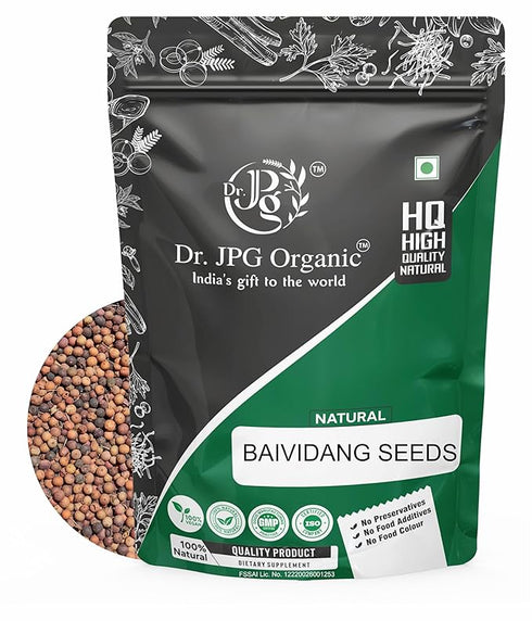 DR. JPG ORGANIC FOODS & HERBALS Organic Natural Baividang/Vaivadang Black Seeds