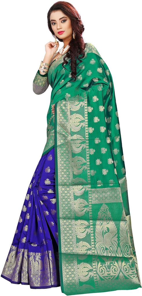 Vasthrlay Jacquard Unstiched Ethnic Wear