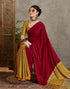 Vasthrlay Printed Tassels Unstitched Maroon Saree