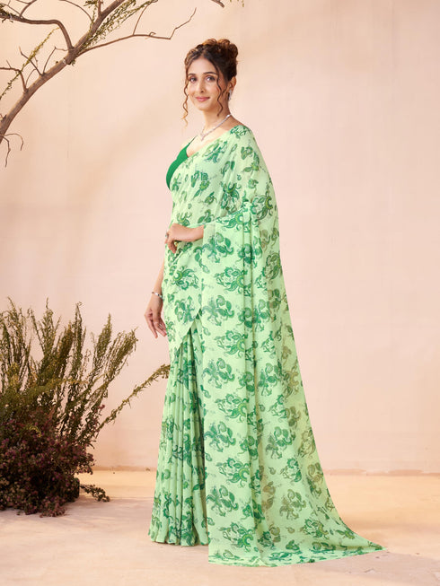 Vasthrlay Georgette Printed Saree