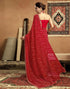 Vasthrlay Georgette Embroidery Unstitched Pink Saree
