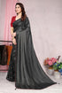 Vasthrlay Fashion Georgette Embellished Black Ethnic Wear