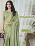 Vasthrlay Chiffon Embroidery Unstitched Purple Ethnic Wear