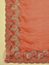 Vasthrlay Georgette Embroidery Dusty Saree