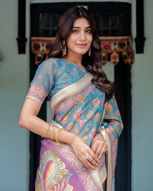 Vasthrlay Handloom Printed Saree