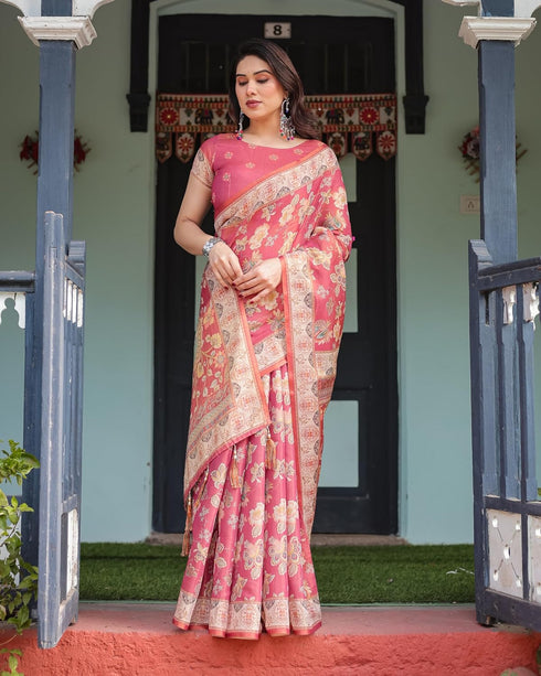 Vasthrlay Handloom Flowers Saree