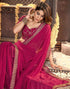 Vasthrlay Georgette Leheriya Unstitched Blue Saree