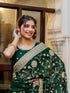 Vasthrlay Georgette Embroidery Navy Navy Blue Saree
