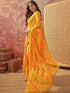 Vasthrlay Chiffon Bandhani Unstitched Purple Saree