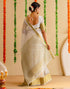 Vasthrlay Special Weaving Unstitched Off White Saree