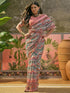 Vasthrlay Shimmer Georgette Unstitched Black Saree