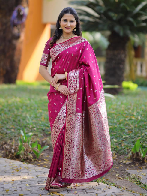 Vasthrlay Kanjivaram Handloom Golden Ethnic Wear