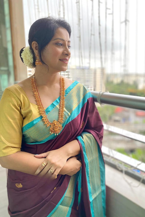 Vasthrlay Kanjivaram Lichi Blouse Ethnic Wear