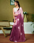 Vasthrlay Chanderi Printed Unstitched Blue Saree