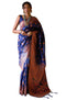 Vasthrlay Banarasi Floral Unstitched Saree