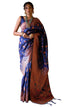 Vasthrlay Banarasi Floral Unstitched Saree