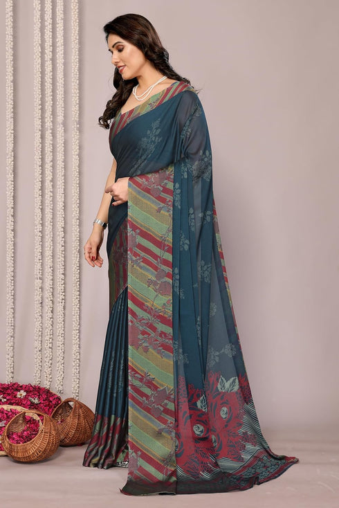 Vasthrlay Fashion Chiffon Georgette Dark Ethnic Wear