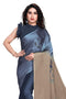 Vasthrlay Fashion Chiffon Printed Grey Ethnic Wear
