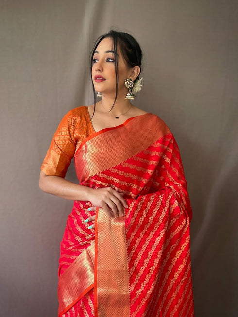 Vasthrlay Leriya Patola Banarasi Ethnic Wear