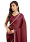 Vasthrlay Pink Border Unstitched Saree