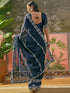 Vasthrlay Tissue Maroon Saree
