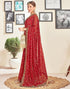 Vasthrlay Georgette Embroidery Re5 Saree With Unstitched Blouse Piece