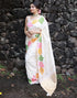 Vasthrlay Womens Jacquard Unstitched Lavender Saree