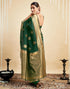 Vasthrlay Womens Banarasi Jacquard Sky Blue Saree