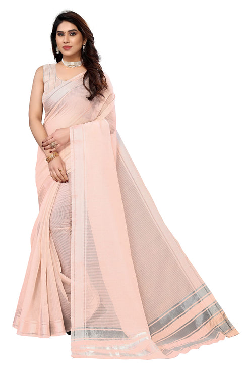 Vasthrlay Gold Unstitched Saree
