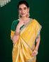 Vasthrlay Banarasi Jacquard Unstitched Pink Saree