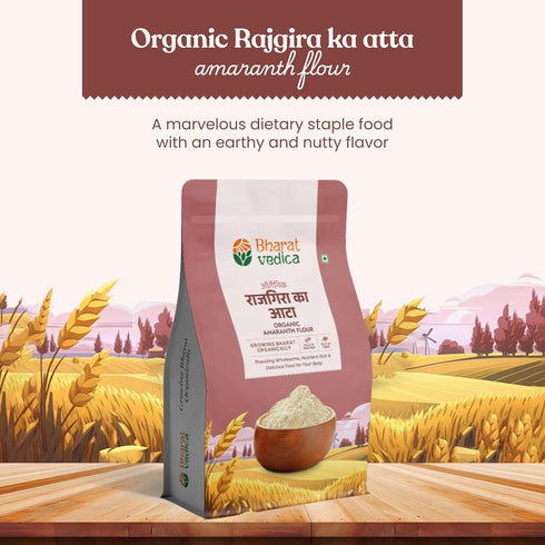 Bharat Vedica Organic Amaranth Flour Organic Rajgira ka Atta